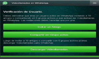 Whatsapp video llamadas registro