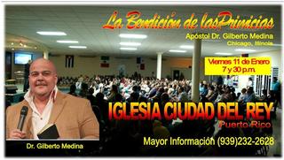 Gilberto Medina en iglesia en Caguas